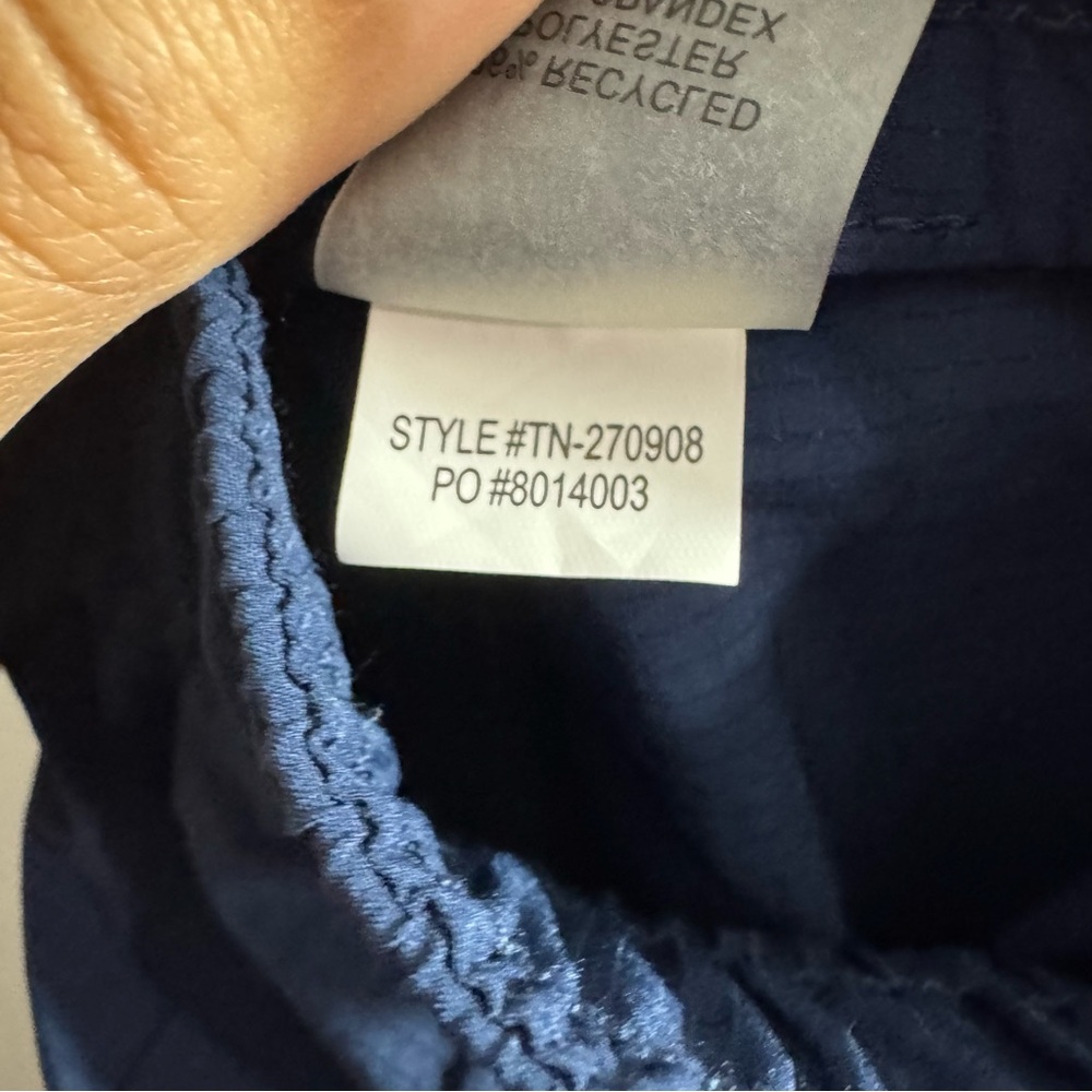 Title Nine Aero Tech Pants XL 16 Navy UPF 50 Hiking Travel Quick Dry - Picture 5 of 12